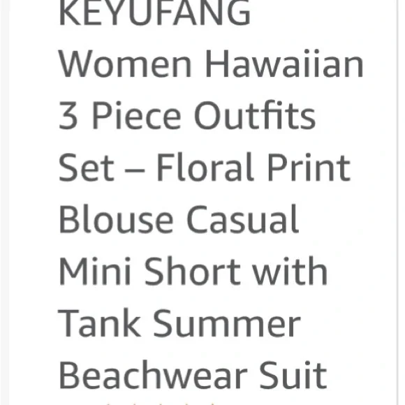 Beautiful turquoise, three piece short outfit! - Picture 4 of 4